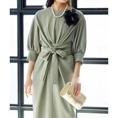 RUIRUE BOUTIQUE ルイルエブティック 【オケージョン対応】2WayバルーンスリーブIラインワンピース洗える結婚式 お呼ばれ パーティー - 画像 (4)