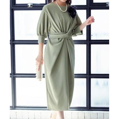 RUIRUE BOUTIQUE ルイルエブティック 【オケージョン対応】2WayバルーンスリーブIラインワンピース洗える結婚式 お呼ばれ パーティー - 画像 (6)