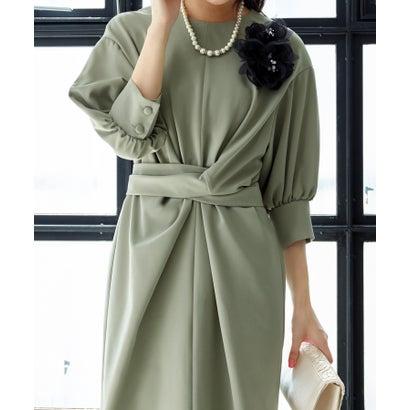 RUIRUE BOUTIQUE ルイルエブティック 【オケージョン対応】2WayバルーンスリーブIラインワンピース洗える結婚式 お呼ばれ パーティー - 画像 (7)