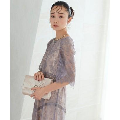 RUIRUE BOUTIQUE ルイルエブティック ラッセルレースAラインワンピースドレス (グレープ) - 画像 (3)