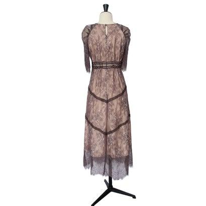 RUIRUE BOUTIQUE ルイルエブティック ラッセルレースAラインワンピースドレス (グレープ) - 画像 (7)