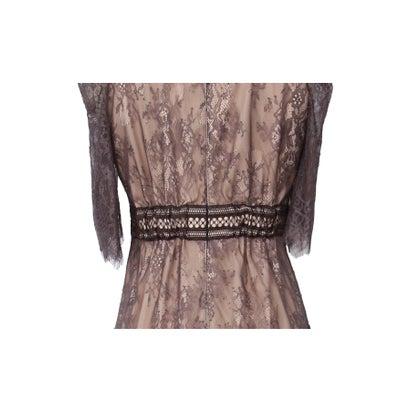 RUIRUE BOUTIQUE ルイルエブティック ラッセルレースAラインワンピースドレス (グレープ) - 画像 (9)