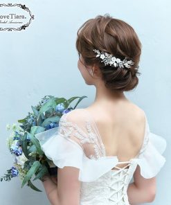 ヘッドドレス 髪飾り ウェディング ウエディング 結婚式 和装 花 レディース おしゃれ 人気 小枝 小枝アクセサリー ホワイトフラワー