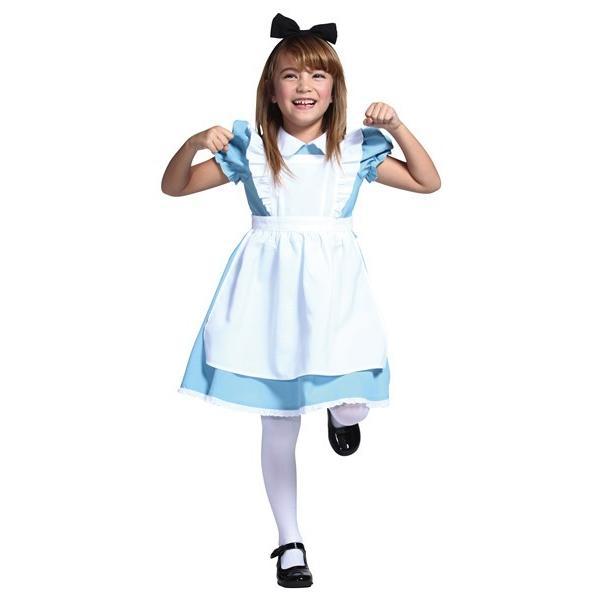 AQUAドレス 不思議の国のアリス コスプレ 子供用 メイド服 コスチューム 水色
