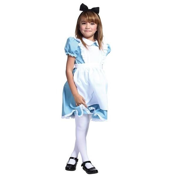 AQUAドレス 不思議の国のアリス コスプレ 子供用 メイド服 コスチューム 水色 - 画像 (2)