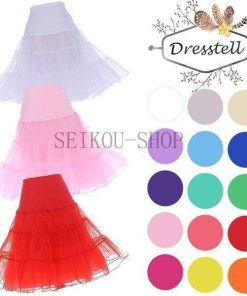 【タイムセール】パニエ ボリューム ペチコート ドレスインナー チュール 安い カラフル チュチュスカート ショート丈