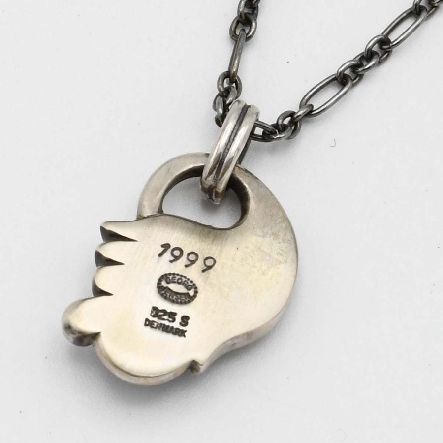 質屋 GEORG JENSEN ジョージジェンセン ネックレス 1999 イヤーペンダント ローズクォーツ 約13.4g アクセサリー yo687 みいち質店