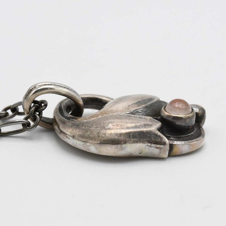 質屋 GEORG JENSEN ジョージジェンセン ネックレス 1999 イヤーペンダント ローズクォーツ 約13.4g アクセサリー yo687 みいち質店 - 画像 (3)