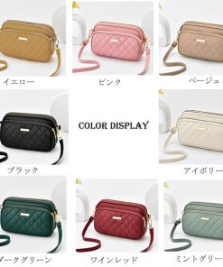 miniministore ショルダーバッグ レディース 斜めがけ キルティングバッグ 3ポケット コンパクトバッグ 軽量 大人 マザーズバッグ