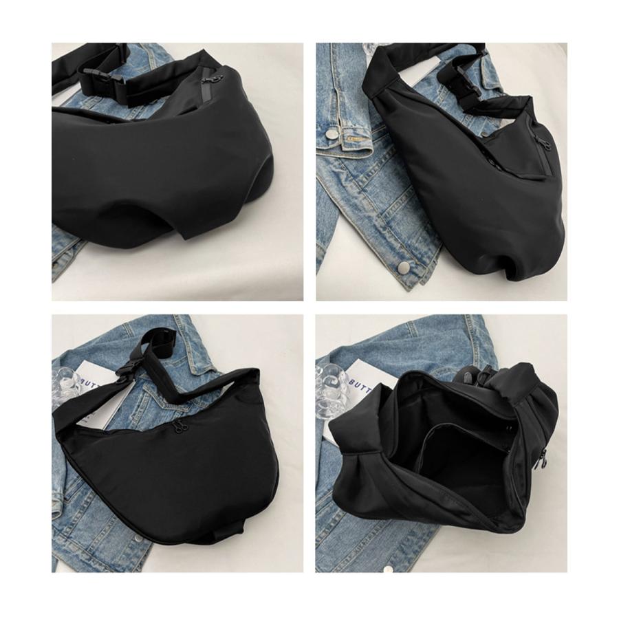 miniministore 三日月型ショルダーバッグ大容量ナイロン鞄 - 画像 (8)