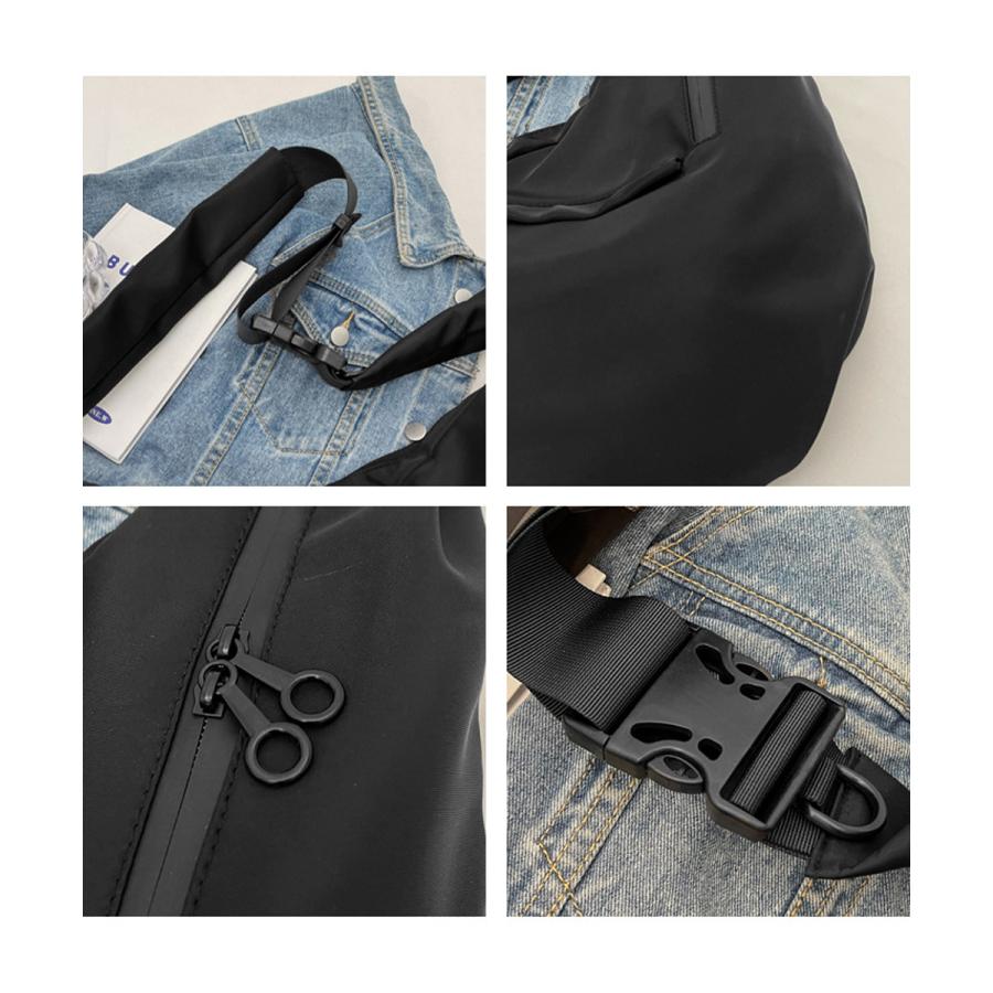 miniministore 三日月型ショルダーバッグ大容量ナイロン鞄 - 画像 (9)