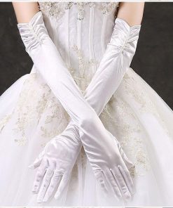 ウエディンググローブ 指 結婚式 披露宴 二次会 パーティー 花嫁ドレス用 ブライダル 手袋 フィンガーレス プリンセス 飾り物 コンクール 秋冬 ロンググローブ