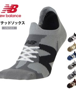 New Balance ニューバランス 靴下 スニーカーソックス スニーカー柄 深履き シフテッドソックス グレー ネイビー メンズ new balance LAS35702