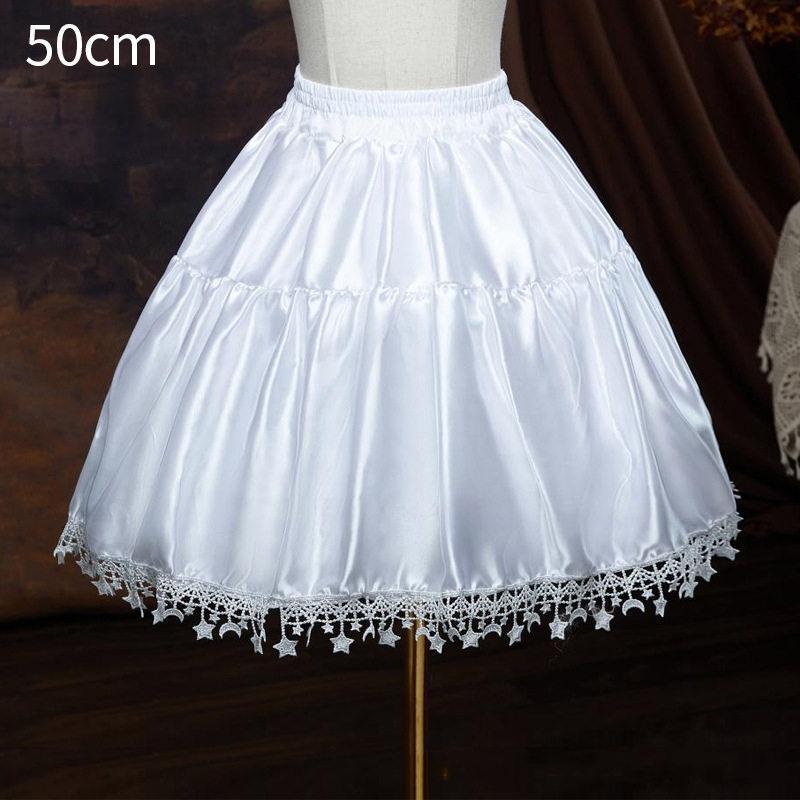 おしゃれ パニエ ホワイト 星飾り インナースカート ボリュームアップ アンダースカート インナー スカート ワンピース 演出 ロリータ用 可愛い - 画像 (3)