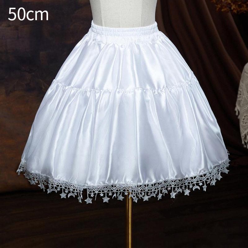 おしゃれ パニエ ホワイト 星飾り インナースカート ボリュームアップ アンダースカート インナー スカート ワンピース 演出 ロリータ用 可愛い - 画像 (4)