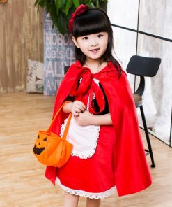 子供 キッズ 120? ワンピース 衣装 ハロウィン コスプレ 仮装 お遊戯会 赤ずきん  120cm