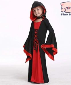 衣装 ヴァンパイア キッズ 女の子 吸血鬼 デビル 小悪魔　ドラキュラ コスチューム 子供用 魔女  仮装 変装 イベント パーティー グ