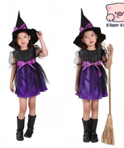 衣装 子供 魔女  魔法使い コウモリ ヴァンパイア 吸血鬼 ドラキュラ 悪魔 仮装 女の子 キッズ コス