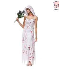 衣装 レディース 大人用 ゾンビ 幽霊 花嫁  仮装 舞台 ステージ コスチューム パーティー イベント 文化祭 学園祭