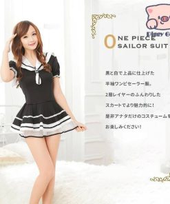 女子高生 制服  ＜ワンピセーラー服＞ コスチューム かわいい キュート 清楚 ワンピース 仮装 パーティー レディース