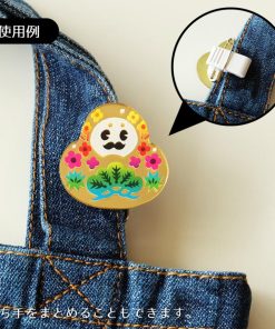 金沢土産　金澤きらり回転クリップピン　ひゃくまんさん シリーズ　ゴールド　金色