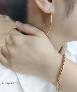 ピアス フック 大ぶり 揺れる シンプル  夏 秋 ステンレス サージカルステンレス アレルギー対応 k18 18金