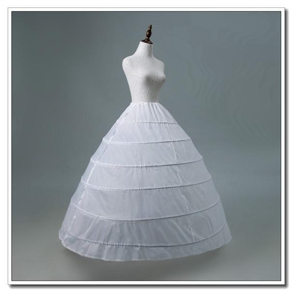 ウェディングドレス用 現代劇演出服用 6段ワイヤー パニエ ドレス用 大人用 ワイヤー入り ロング丈 シンプル 白