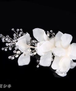 ウエディング ティアラ ヘアピン フラワー 安い 髪飾り ウェディング クラウン 結婚式 ヘッドドレス ブライダル 花 パーティー 二次会