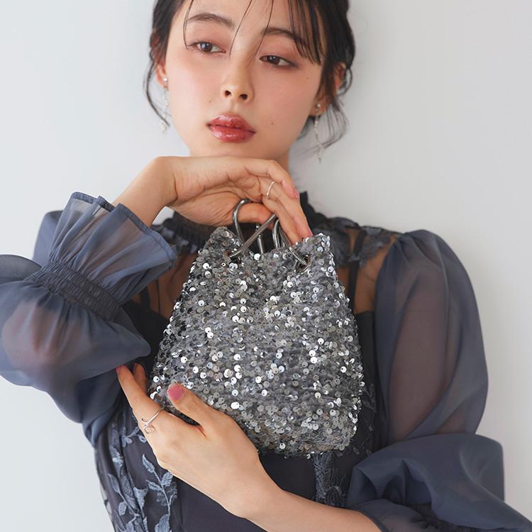 RUIRUE BOUTIQUE レディース パーティーバッグ 巾着 鞄 結婚式 二次会 披露宴 パーティードレス ミセス 上品 きれいめ フォーマル セレモニー お呼ばれ 卒業式 大人可愛い お洒落