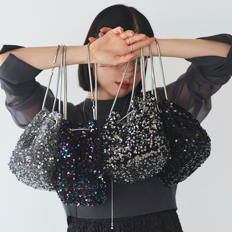 RUIRUE BOUTIQUE レディース パーティーバッグ 巾着 鞄 結婚式 二次会 披露宴 パーティードレス ミセス 上品 きれいめ フォーマル セレモニー お呼ばれ 卒業式 大人可愛い お洒落 - 画像 (2)