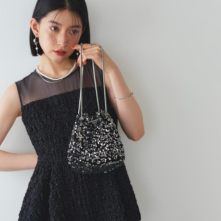 RUIRUE BOUTIQUE レディース パーティーバッグ 巾着 鞄 結婚式 二次会 披露宴 パーティードレス ミセス 上品 きれいめ フォーマル セレモニー お呼ばれ 卒業式 大人可愛い お洒落 - 画像 (9)