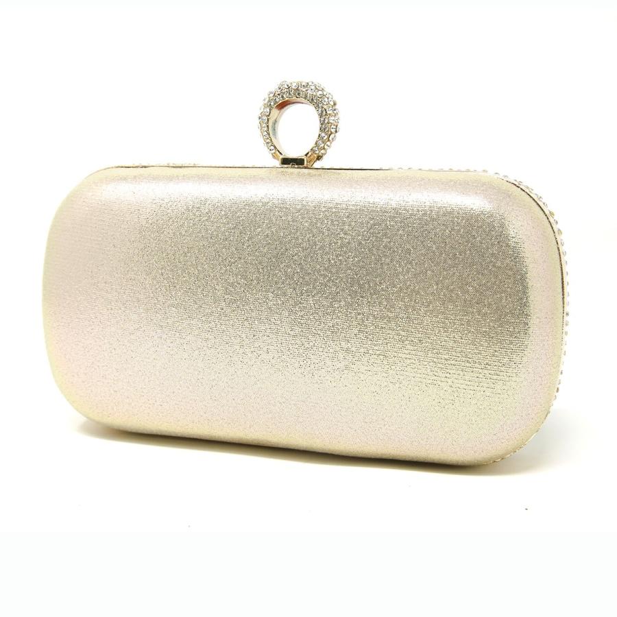 RUIRUE BOUTIQUE 「BA297」パーティーバッグ パーティー 結婚式 二次会 フォーマル バッグ エレガント お呼ばれドレス ラインストーンリングミニバッグ - 画像 (2)