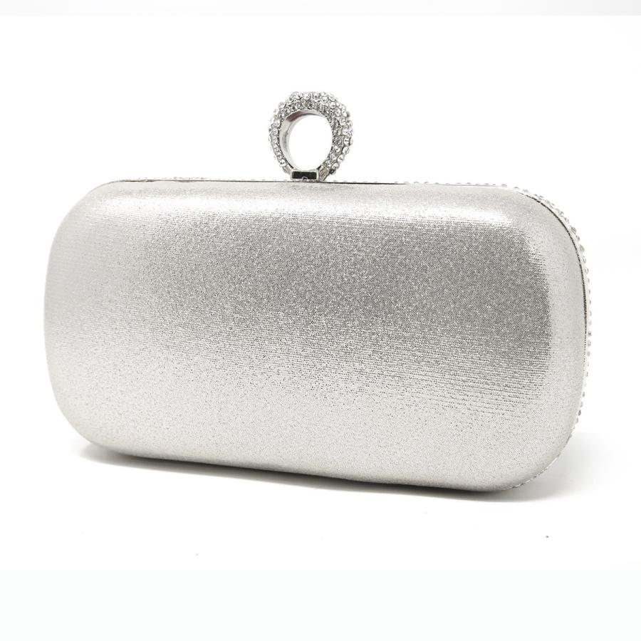 RUIRUE BOUTIQUE 「BA297」パーティーバッグ パーティー 結婚式 二次会 フォーマル バッグ エレガント お呼ばれドレス ラインストーンリングミニバッグ - 画像 (4)