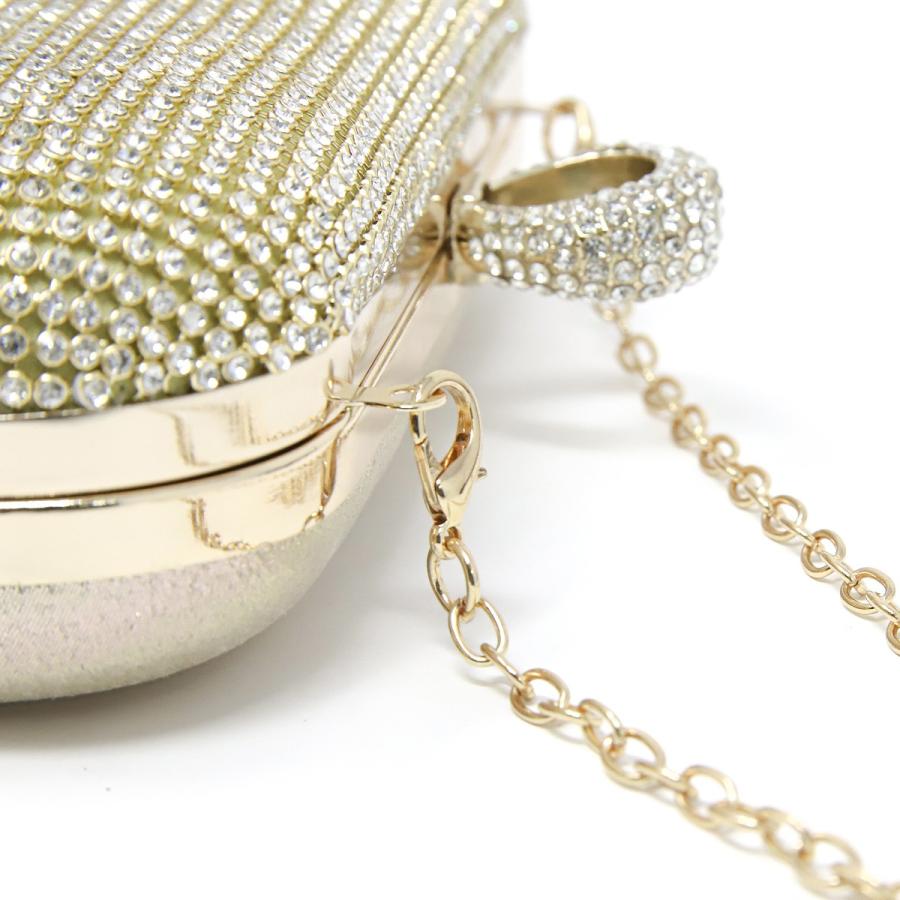 RUIRUE BOUTIQUE 「BA297」パーティーバッグ パーティー 結婚式 二次会 フォーマル バッグ エレガント お呼ばれドレス ラインストーンリングミニバッグ - 画像 (5)