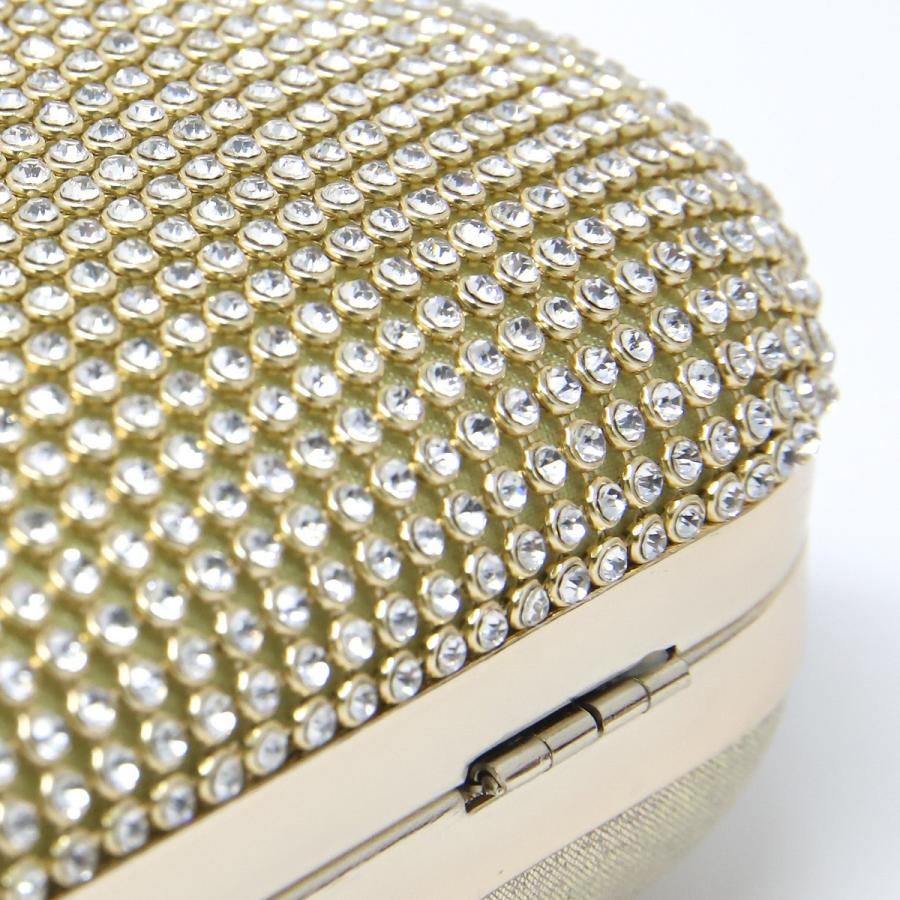 RUIRUE BOUTIQUE 「BA297」パーティーバッグ パーティー 結婚式 二次会 フォーマル バッグ エレガント お呼ばれドレス ラインストーンリングミニバッグ - 画像 (6)