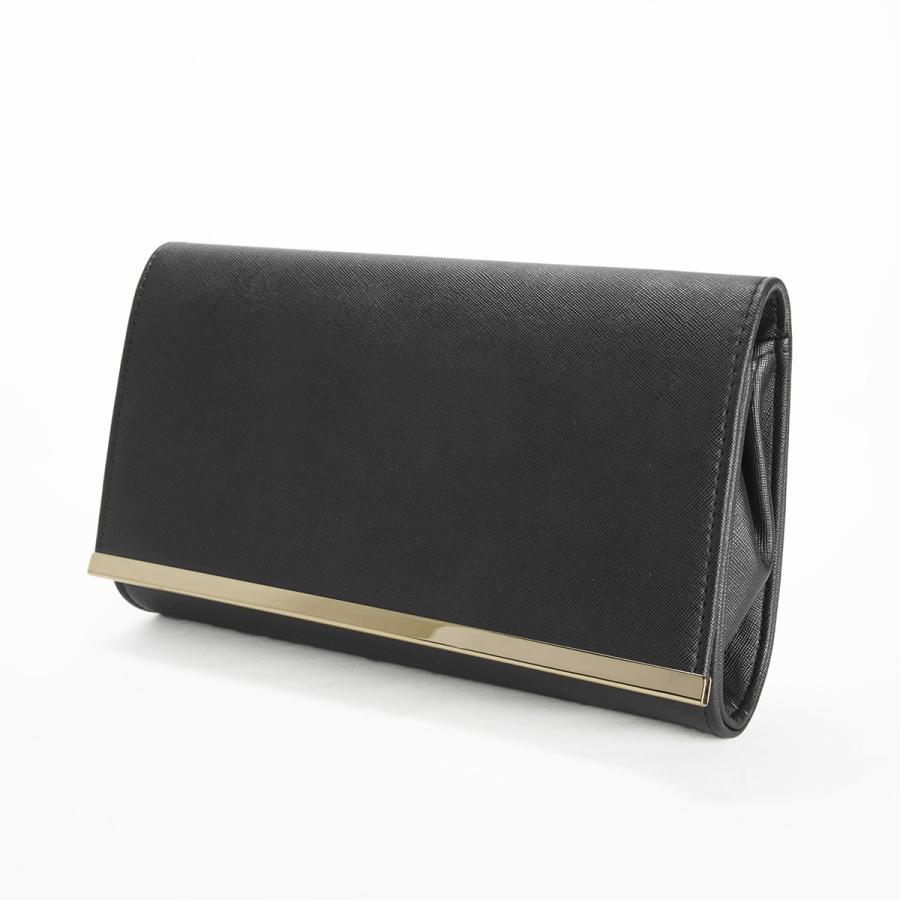 RUIRUE BOUTIQUE パーティバッグ バック 結婚式 お呼ばれ 披露宴 二次会 フォーマル ミセス レディース クラッチ ハンドバッグ ショルダーバッグ チェーン 大きめ 上品 ドレス 黒 - 画像 (2)