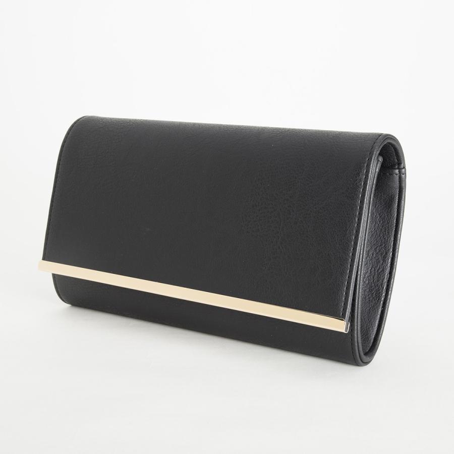 RUIRUE BOUTIQUE パーティバッグ バック 結婚式 お呼ばれ 披露宴 二次会 フォーマル ミセス レディース クラッチ ハンドバッグ ショルダーバッグ チェーン 大きめ 上品 ドレス 黒 - 画像 (7)