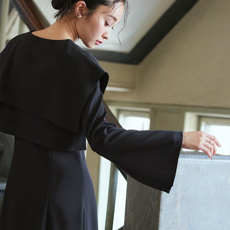 RUIRUE BOUTIQUE パーティードレス 2点セット 結婚式 ロングワンピース ボレロ 大きいサイズ お呼ばれ 二次会 披露宴 フォーマル 50代 40代 30代 長袖 学生 服装 上品 レディース