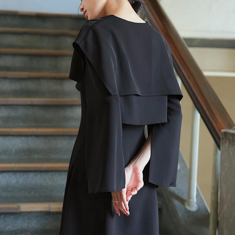 RUIRUE BOUTIQUE パーティードレス 2点セット 結婚式 ロングワンピース ボレロ 大きいサイズ お呼ばれ 二次会 披露宴 フォーマル 50代 40代 30代 長袖 学生 服装 上品 レディース - 画像 (8)