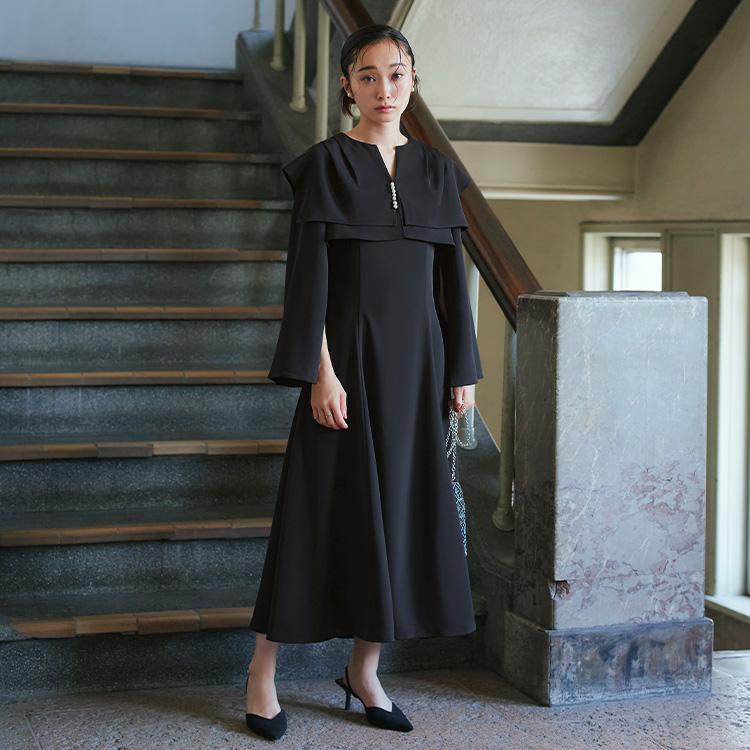 RUIRUE BOUTIQUE パーティードレス 2点セット 結婚式 ロングワンピース ボレロ 大きいサイズ お呼ばれ 二次会 披露宴 フォーマル 50代 40代 30代 長袖 学生 服装 上品 レディース - 画像 (9)