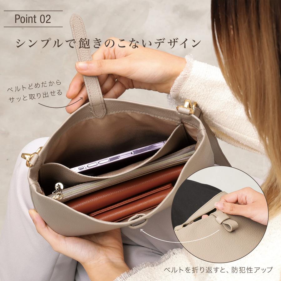 BLUE SINCERE サコッシュ ショルダーバッグ レディース 本革 小さめ 軽量 薄型 スマホポシェット お財布ショルダー ポーチ / Awis アウィス SB6 - 画像 (3)