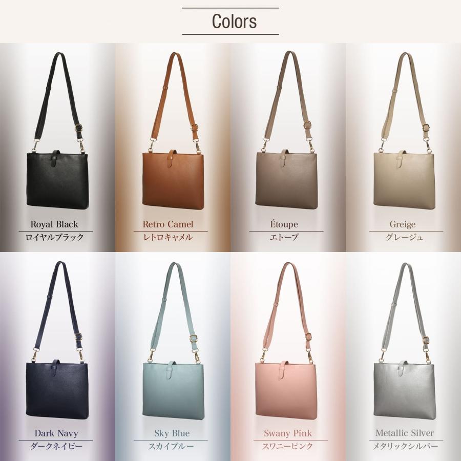 BLUE SINCERE サコッシュ ショルダーバッグ レディース 本革 小さめ 軽量 薄型 スマホポシェット お財布ショルダー ポーチ / Awis アウィス SB6 - 画像 (7)