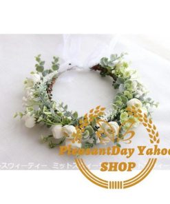 花冠 6色 サイズオーダー可 ウェディング ブライダル 花かんむり 結婚式 花嫁 演奏会 前撮り 可愛い フラワー ヘッドドレス 誕生日 発表会 パーティー 安い