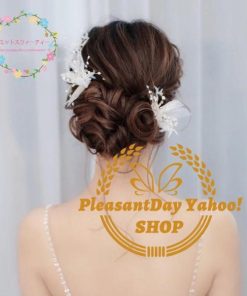 レディース ヘッドドレス 花 ウェディングアクセサリー ヘアアクセサリー ヘアピン 花嫁 結婚式 ダンス演出 手作り 髪飾り コーラス パーティー 二次会 姫系