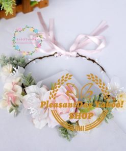 花冠 安い ウェディング 薄ピンク 前撮り花冠 ヘッドドレス 花かんむり 造花 髪飾り 花輪 ブライダル 大人用 リゾート 花嫁 二次会 結婚式 ボヘミア 手作り