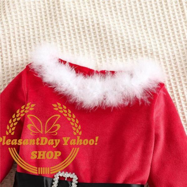 2点セット クリスマス コスプレ ヘアバンド付き コスチューム 衣装 キッズ 赤ちゃん 子供用 ベビー服 女の子 男の子 撮影 記念 イベント - 画像 (5)