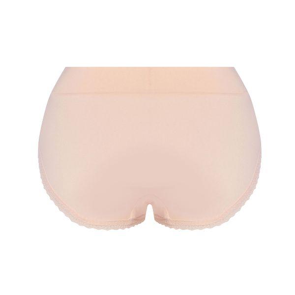 Triumph トリンプ TR631 癒しのブラ ショーツ 深め ハイウエスト はきこみ深めショーツ ML ピンク - 画像 (4)