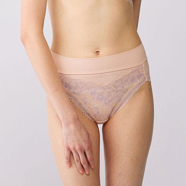Triumph トリンプ TR631 癒しのブラ ショーツ 深め ハイウエスト はきこみ深めショーツ ML ピンク - 画像 (6)
