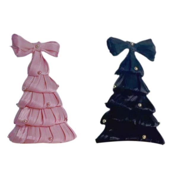 誕生日パーティー用帽子 リボンヘアアクセサリー かわいいコスチューム装飾 面白いクリスマスツリーヘッドウェアオーナメント 誕生日パーティー用 - 画像 (4)