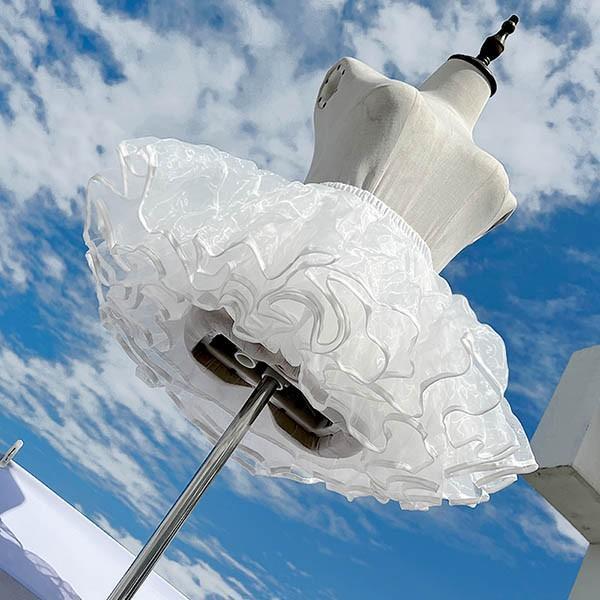 パニエ ふわふわ ショートケーキパニエ ハロウィンコスプレ チアガール 衣装 ステージ用 アイドル 仮装 コスチューム かわいい - 画像 (3)